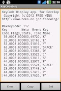 1 Schermata KeyCode Display for Developer