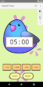 Cute timer app :Parrot Timer โปสเตอร์