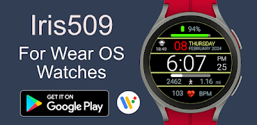 Iris509 Digital Watch Face স্ক্রিনশট 6
