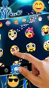برنامه‌نما تم صفحه کليد Blue Tech Future عکس از صفحه