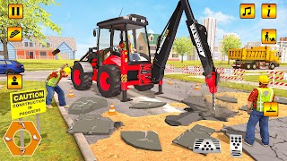 JCB Excavator Crane Machines Poster