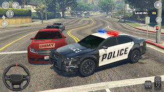পুলিশ গাড়ি চালানোর গেম স্ক্রিনশট 1