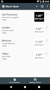 World Clock Widget ảnh chụp màn hình 4