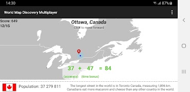 World Map Quiz Multiplayer capture d'écran 7