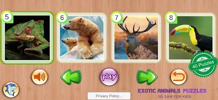 Exotic Animals Puzzles Toddler screenshot 1