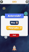 Asteroids! Become rocket pilot plakat