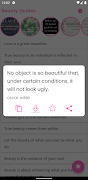 Beauty Quotes and Sayings 스크린샷 2