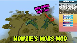 برنامه‌نما Mowzie's Mobs Mod Minecraft PE عکس از صفحه