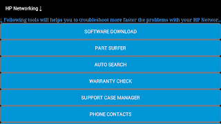 HP Networking Screenshot 1