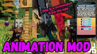 Animations + Mod For Minecraft पोस्टर