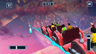 Roller Coaster Simulator Space ảnh chụp màn hình 7