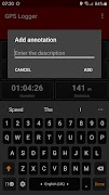 برنامه‌نما GPS Logger عکس از صفحه