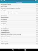 برنامه‌نما Chemistry Notes عکس از صفحه
