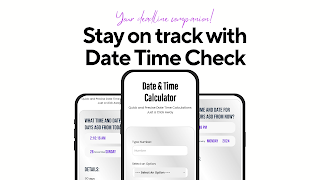 Date Time Check-poster