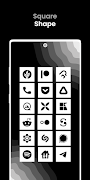 Square White - Icon Pack স্ক্রিনশট 2