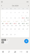Weight & BMI Calendar penulis hantaran