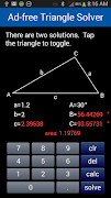 Ad-free Triangle Solver Screenshot 3