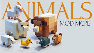 Animals mod for Minecraft MCPE poster