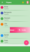 برنامه‌نما Score sheet عکس از صفحه