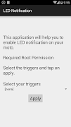 برنامه‌نما MOTO E LED Notification عکس از صفحه