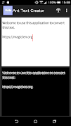 Ant Text Creator تصوير الشاشة 1