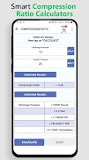 برنامه‌نما Compression Ratio Calculator عکس از صفحه