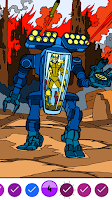 Robots  Superhero Color Book imagem de tela 2