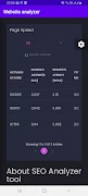 برنامه‌نما Website analyzer عکس از صفحه