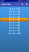 Maths Multiplication Tables ภาพหน้าจอ 2