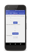 برنامه‌نما Matrix Calculator عکس از صفحه