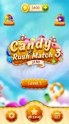 Latest Candy Rush Match 3 Jim اسکرین شاٹ 7