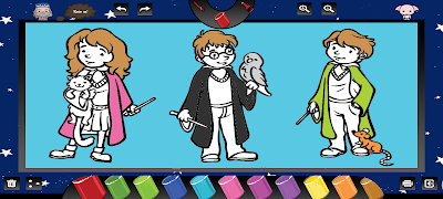 Hogwarts Coloring syot layar 6