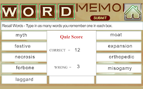 برنامه‌نما Word Games - Test and improve  عکس از صفحه