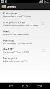 WiFi FTP Server screenshot 4