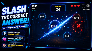 Math Slash- 3D screenshot 1