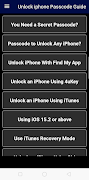 iPhone Passcode Unlock Guide โปสเตอร์