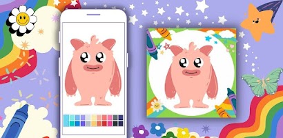 Off Coloring Book Cute Monster স্ক্রিনশট 3