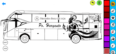 Bus Coloring Pages ảnh chụp màn hình 2
