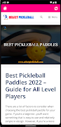 Selectpickleball.com - Guide โปสเตอร์