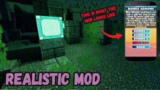 Realistic Mod For Minecraft PE تصوير الشاشة 5