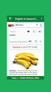 English Hausa Dictionary syot layar 1