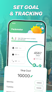 برنامه‌نما Daily Pedometer - Step Tracker عکس از صفحه