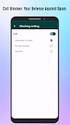 Call Blocker: Spam Blocker تصوير الشاشة 7