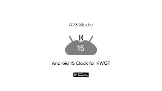 Android 15 Clock for KWGT penulis hantaran