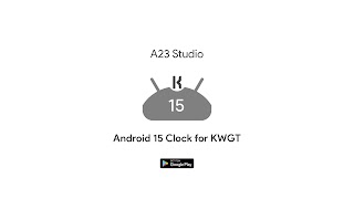 Android 15 Clock for KWGT पोस्टर