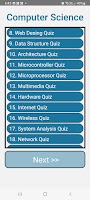 برنامه‌نما Computer Science MCQ Test عکس از صفحه