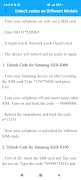 Samsung Network Unlock Guide تصوير الشاشة 2