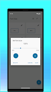 برنامه‌نما Font Size عکس از صفحه