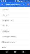 Biochemistry Dictionary screenshot 1