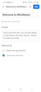 MiniNotes ภาพหน้าจอ 1